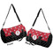 Girl's Pirate & Dots Duffle bag large front and back sides