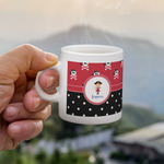 Girl's Pirate & Dots Single Shot Espresso Cup - Single (Personalized)