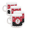 Girl's Pirate & Dots Espresso Cup Group of Four Front