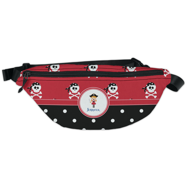 Custom Girl's Pirate & Dots Fanny Pack - Classic Style (Personalized)