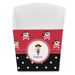 Girl's Pirate & Dots French Fry Favor Boxes (Personalized)