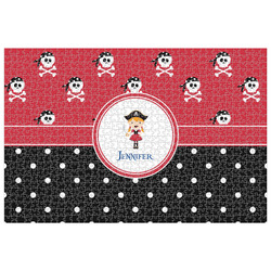 Girl's Pirate & Dots 1014 pc Jigsaw Puzzle (Personalized)