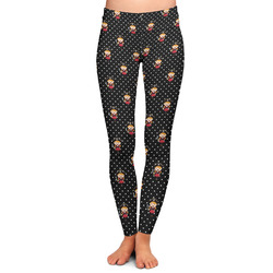 Girl's Pirate & Dots Ladies Leggings - Extra Small