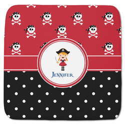 Girl's Pirate & Dots Memory Foam Bath Mat - 48"x48" (Personalized)