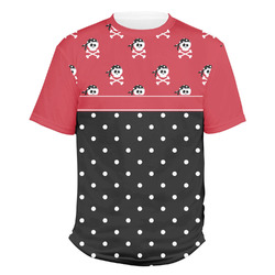 Girl's Pirate & Dots Men's Crew T-Shirt - X Large