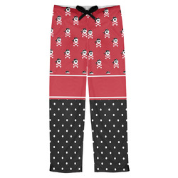 Girl's Pirate & Dots Mens Pajama Pants - S