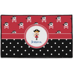 Girl's Pirate & Dots Door Mat - 60"x36" (Personalized)