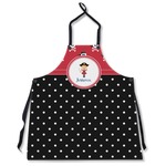 Girl's Pirate & Dots Apron Without Pockets w/ Name or Text