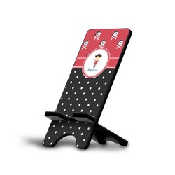 Girl's Pirate & Dots Cell Phone Stand (Small) (Personalized)