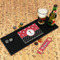 Girl's Pirate & Dots Rubber Bar Mat - IN CONTEXT