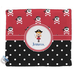 Girl's Pirate & Dots Security Blanket - Single Sided (Personalized)