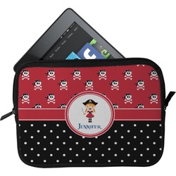 Girl's Pirate & Dots Tablet Case / Sleeve - Small (Personalized)