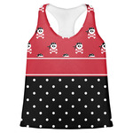 Girl's Pirate & Dots Womens Racerback Tank Top - 2X Large