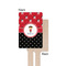 Girl's Pirate & Dots Wooden 6.25" Stir Stick - Rectangular - Single - Front & Back