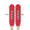 Girl's Pirate & Dots Wooden Food Pick - Paddle - Double Sided - Front & Back