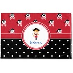 Girl's Pirate & Dots Woven Mat (Personalized)