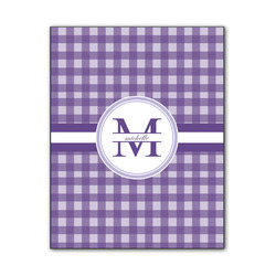 Gingham Print Wood Print - 11x14 (Personalized)