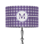 Gingham Print 12" Drum Lamp Shade - Fabric (Personalized)