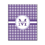 Gingham Print Wood Print - 16x20 (Personalized)