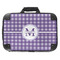 Gingham Print 18" Laptop Briefcase - FRONT