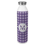 Gingham Print 20oz Stainless Steel Water Bottle - Full Print (Personalized)