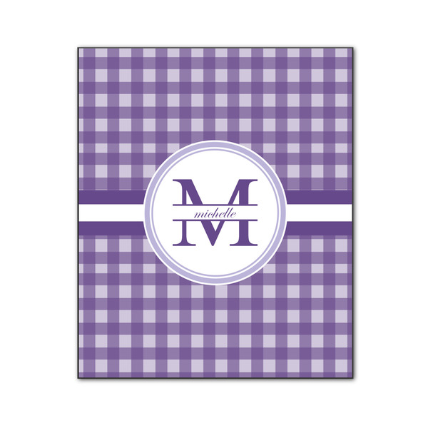 Custom Gingham Print Wood Print - 20x24 (Personalized)