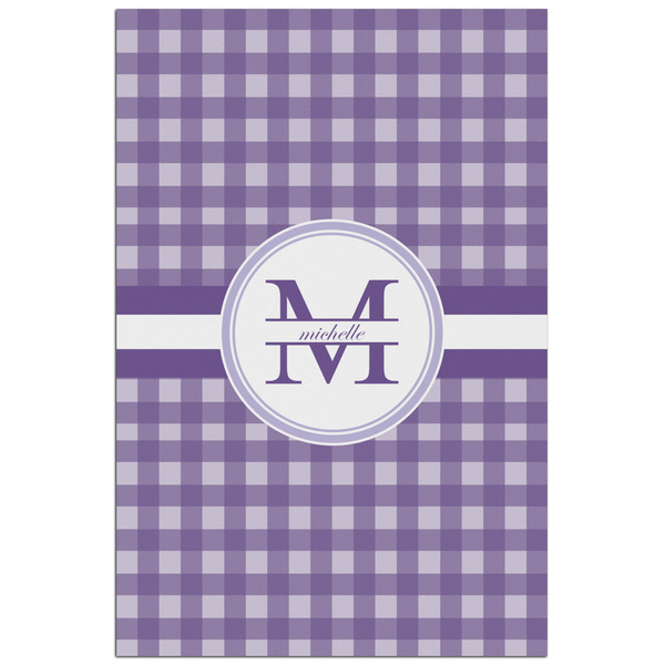 Custom Gingham Print Poster - Matte - 24x36 (Personalized)