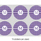 Gingham Print 3" Multipurpose Round Labels - Sheet