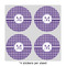 Gingham Print 4" Multipurpose Round Labels - Sheet