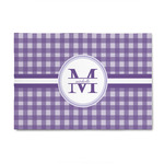 Gingham Print 4' x 6' Patio Rug (Personalized)