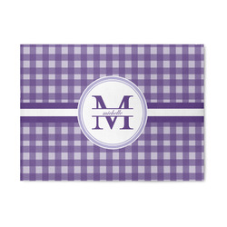 Gingham Print Area Rug (Personalized)