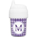 Gingham Print Baby Sippy Cup (Personalized)