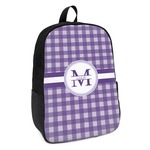 Gingham Print Kids Backpack (Personalized)