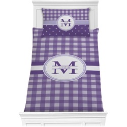 Gingham Print Comforter Set - Twin XL (Personalized)