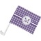 Gingham Print Custom Car Flag