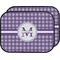 Gingham Print Custom Car Floor Mats (Back Seat)