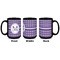 Gingham Print Coffee Mug - 15 oz - Black APPROVAL