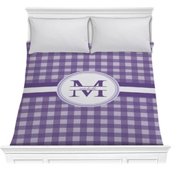 Gingham Print Comforter - Full / Queen (Personalized)