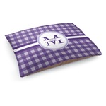 Gingham Print Dog Bed - Medium w/ Name and Initial