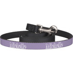 Gingham Print Dog Leash (Personalized)