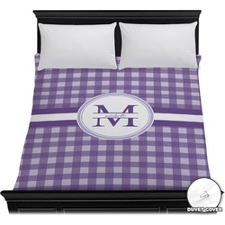 Gingham Print Duvet Cover - Full / Queen (Personalized)