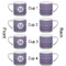 Gingham Print Espresso Cup - 6oz (Double Shot Set of 4) APPROVAL