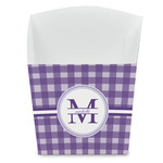 Gingham Print French Fry Favor Boxes (Personalized)