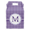 Gingham Print Gable Favor Box - Front