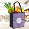 Gingham Print Grocery Bag - LIFESTYLE