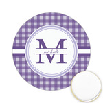 Gingham Print Printed Cookie Topper - 2.15" (Personalized)