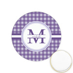 Gingham Print Printed Cookie Topper - 1.25" (Personalized)