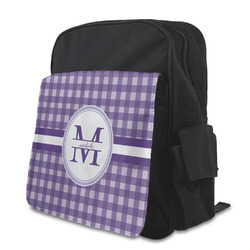 Gingham Print Preschool Backpack (Personalized)