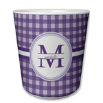 Gingham Print Plastic Tumbler 6oz (Personalized)