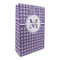 Gingham Print Large Gift Bag - Front/Main